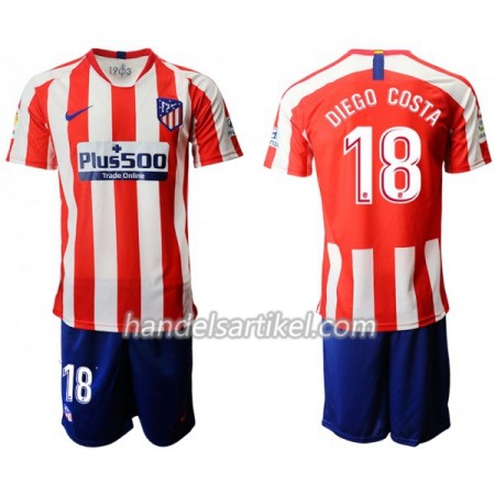 Atlético Madrid DIEGO COSTA 18 Kinder Heim Trikotsatz 2019/20 Kurzarm (+ Kurze Hosen)